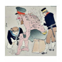 Japanese sailor and soldier by Kobayashi,Kiyochika t-shirts