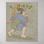 Japanese samurai warrior katana sword fighting posters