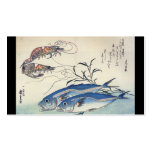 Japanese Sea Life Painting circa 1800's business cards