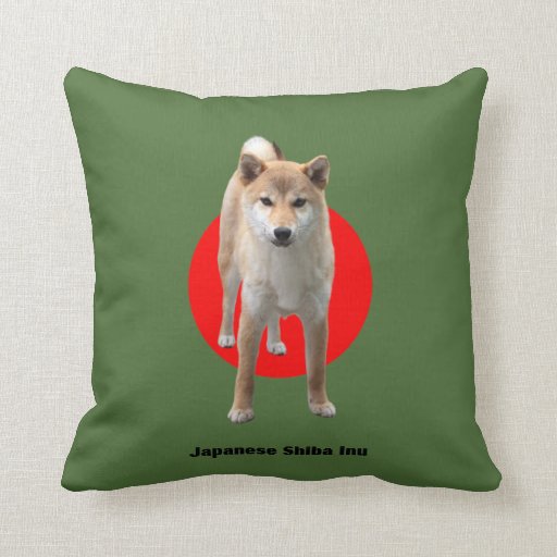 shiba throw pillow