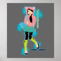 Japanese Street Fashion Poster