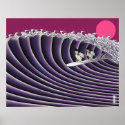 japanese sunset surfing poster posters