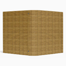 Japanese Tatami Bamboo Planks Mat Brown Vinyl Binder