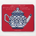 JAPANESE TEA PROVERB - RED mousepads