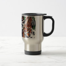 Japanese Tiger & Maple Design Mugs