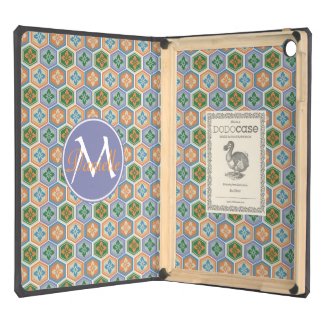 Japanese Tortoiseshell Honeycomb Lavender Orange Cover For iPad Air