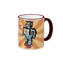 Japanese Toy Robot 1 Coffee Mugs