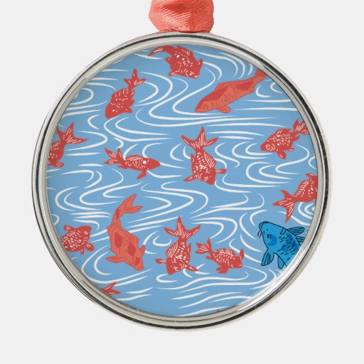 Japanese traditional pattern Goldfish Christmas Tree Ornaments
