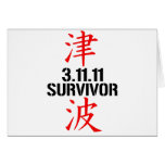 JAPANESE TSUNAMI, MARCH 11, 2011 GREETING CARD