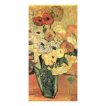 Japanese vase, roses and anemones-Vincent van Gogh Custom Photo Card