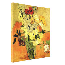 Japanese Vase with Roses and Anemones by van Gogh
