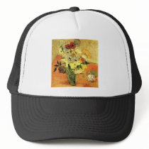 Japanese Vase with Roses and Anemones by Van Gogh Hats