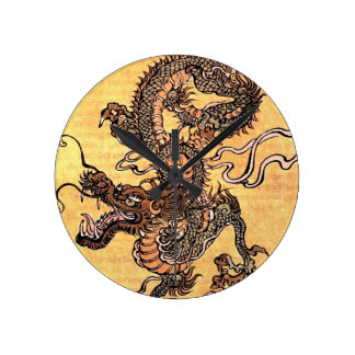 JAPANESE VINTAGE ART -DRAGON CLOCK