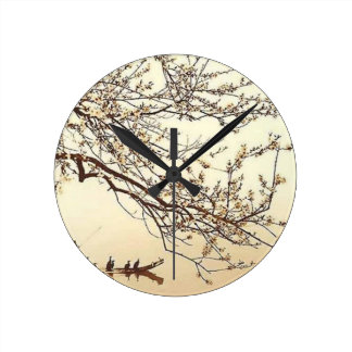 JAPANESE VINTAGE ART ROUND WALL CLOCKS