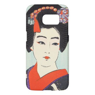 Japanese vintage beauty geisha lady woman Maiko Samsung Galaxy S7 Case