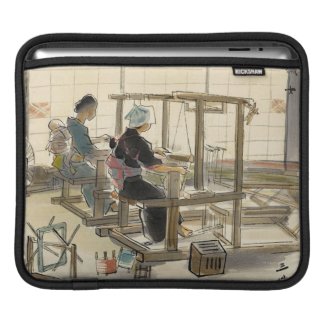 Japanese Vocations In Pictures, Women Weavers iPad Sleeve