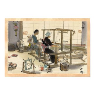 Japanese Vocations In Pictures, Women Weavers Posters