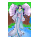 Japanese Water Elf Print by winged Japanese Water Elf Print