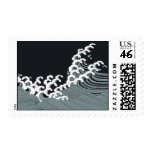 Japanese Waves in Black and Gray Stamps