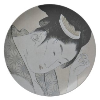 Japanese Woman plate