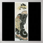 Japanese Woman with Dragon Kimono c. 1810 posters