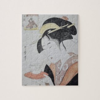 Japanese Woman with Tea puzzle