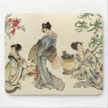 Japanese women in traditional garments mousepad