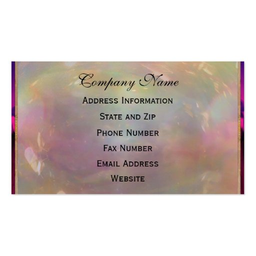 Japhet's Elegant Pearl Professional 2.0 Business Card Template (back side)