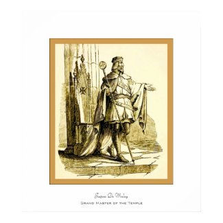 Jaques De Molay ~ Knights Templar print