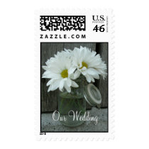 Jar Of Daisies Wedding Postage