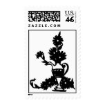 Jar of flowers Stamp