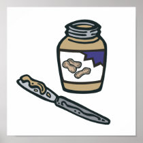 jar of peanut butter print
