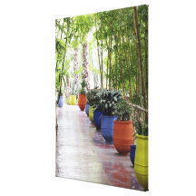 Jardin Majorelle, Majorelle Garden, now a public Stretched Canvas Print