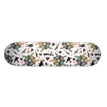 Jarovoj anti war design custom skate board
