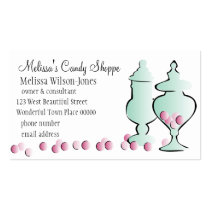 Jars with Pink Candy business cards
