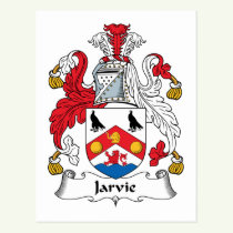 Jarvie Family Crest Postcard