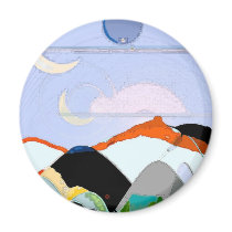 Jasmin Moon magnets by 3DMOONMAN Jasmin Moon magnets