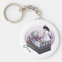 Jasmine and Quinn: Nurse!  Nurse! Keychains