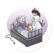 Jasmine and Quinn: Nurse!  Nurse! Stickers