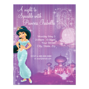 Jasmine Birthday Invitation Custom Invite