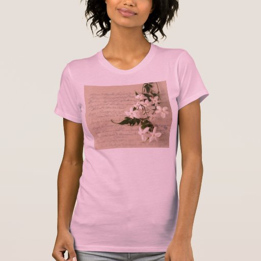 jasmine on old script handwriting ladies t-shirt