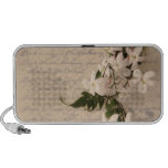 jasmine, flowers, speaker, script, handwriting,