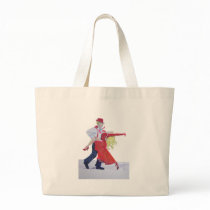 Jason Donovan Kristina Rihanoff Foxtrot Cartoon Tote Bag