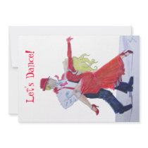 Jason Donovan Kristina Rihanoff Foxtrot Cartoon Invite
