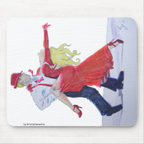 Jason Donovan Kristina Rihanoff Foxtrot Cartoon Mousepad