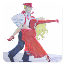 Jason Donovan Kristina Rihanoff Foxtrot Cartoon Sticker