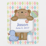 Jason's Good News Bear Personalized Gifts Receiving Blanket