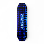 Jasper blue fire Skatersollie skateboard.