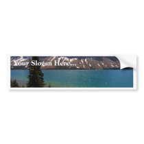 Jasper Canada Lakes Mountains bumper stickers