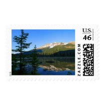 Jasper Lakes Reflections National Park Postage Stamp
